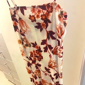 Flowerpot Velvet Bodycon Mini Dress